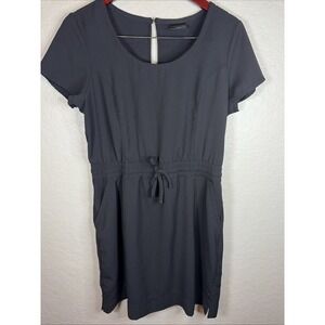 32 Degrees Ladies' Soft Twill Drawstring Dress W/ Pockets, Black, Size Medium